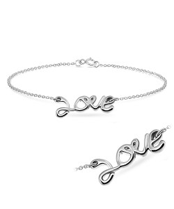 Romantic Love Silver Bracelet BRS-32 